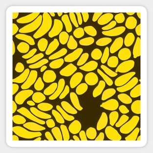 Minimalistic Banana pattern #4 Sticker